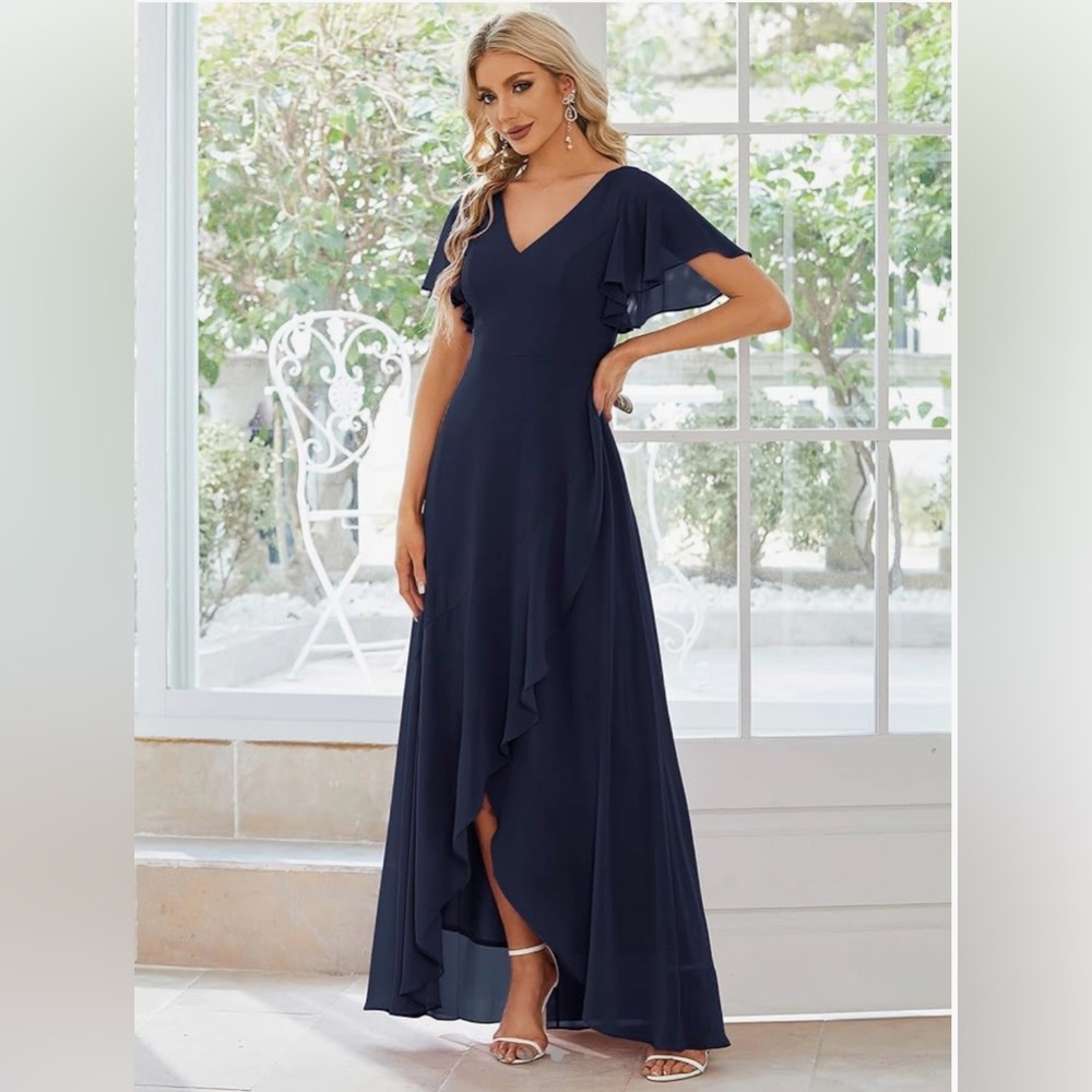 Women’s Double V Neck A-line Dress